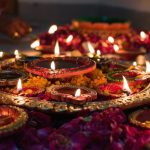 Diwali Festival - lit candles