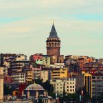 Istanbul Hagia - aerial photo of city